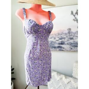 Aeropostale Cottagecore Daydreams sweetheart bodice blooming mini dress